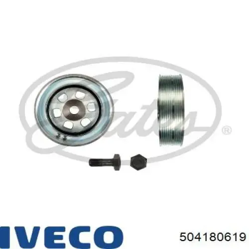 Polea de cigüeñal 504180619 Iveco
