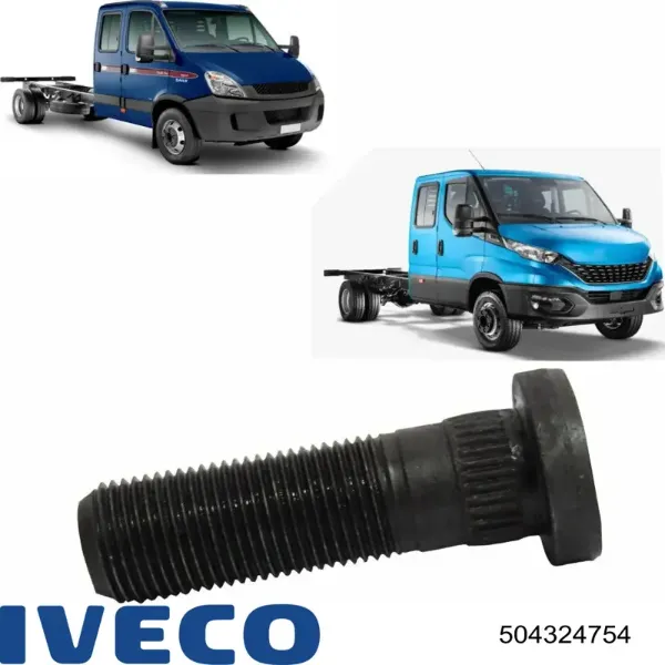 Espárrago de rueda delantero 504324754 Iveco