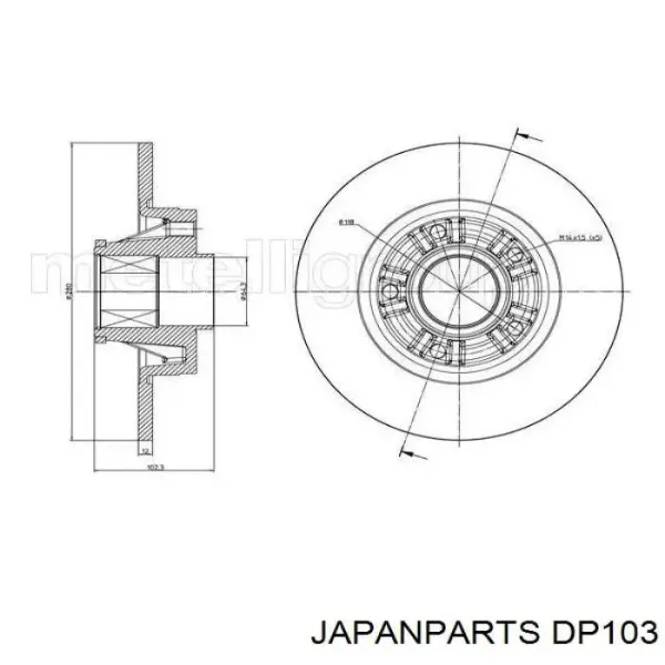 Disco de freno trasero Renault Trafic 2 FL