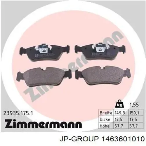 Pastillas de freno delanteras BMW 1 E81, E87