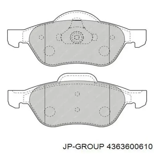 Pastillas de freno delanteras Renault Laguna 2 BG0, BG1