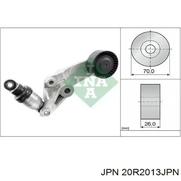 Tensor de correa, correa poli V Toyota Corolla E12