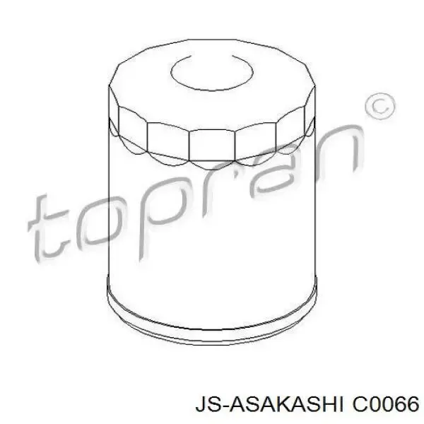 Filtro de aceite C0066 JS Asakashi