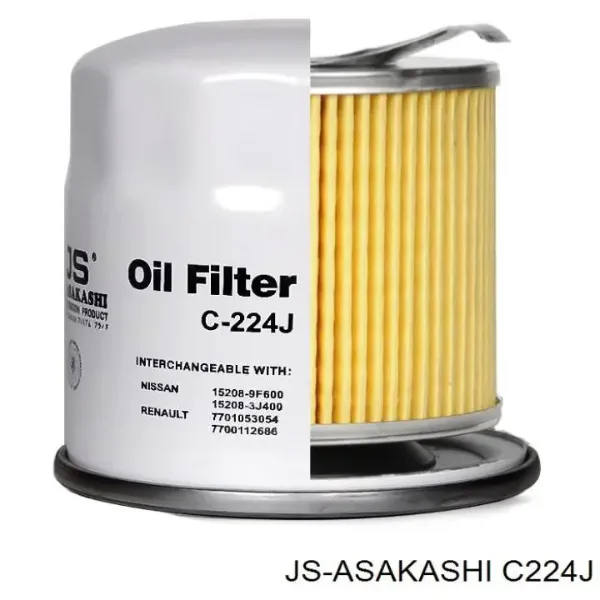 Filtro de aceite C224J JS Asakashi