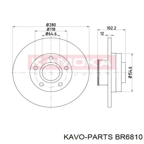 Disco de freno trasero Renault Trafic 2 FL