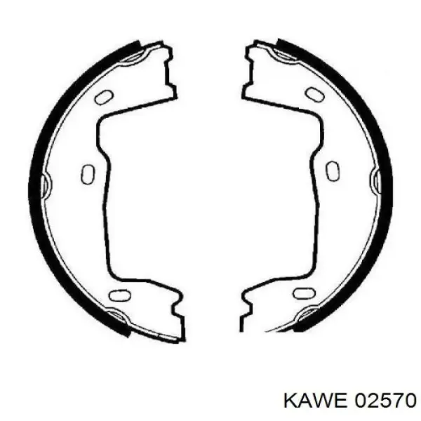 Juego de zapatas de frenos, freno de estacionamiento Opel Astra 51, 52, F35, M35