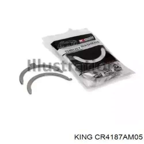 Juego de cojinetes de biela, cota de reparación (+0,50 mm) CR4187AM05 King