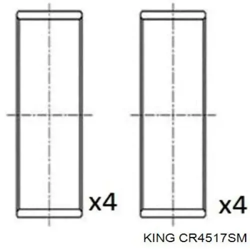 Cojinetes de biela CR4517SM King
