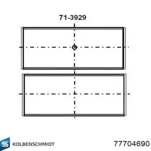 Buje de biela 77704690 Kolbenschmidt