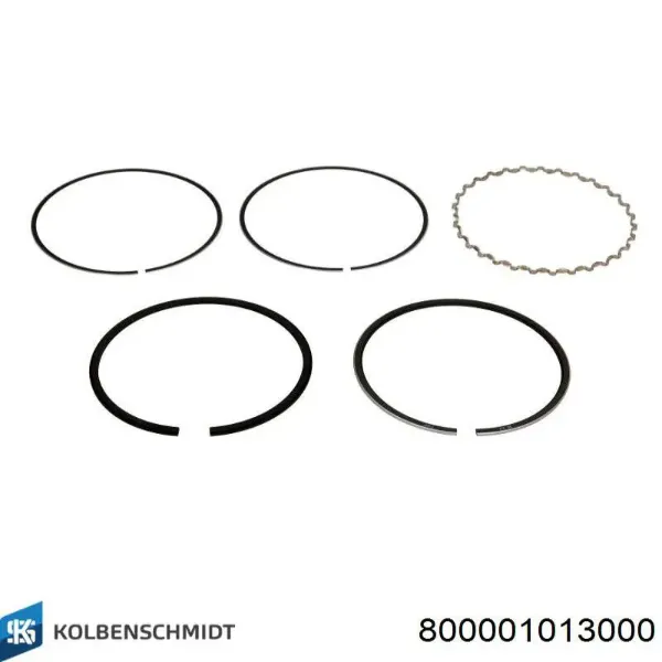 Aros de pistón para 1 cilindro, STD 800001013000 Kolbenschmidt