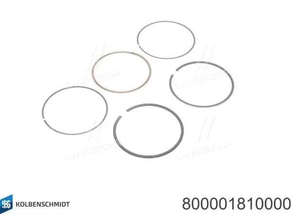 Aros de pistón para 1 cilindro, STD 800001810000 Kolbenschmidt