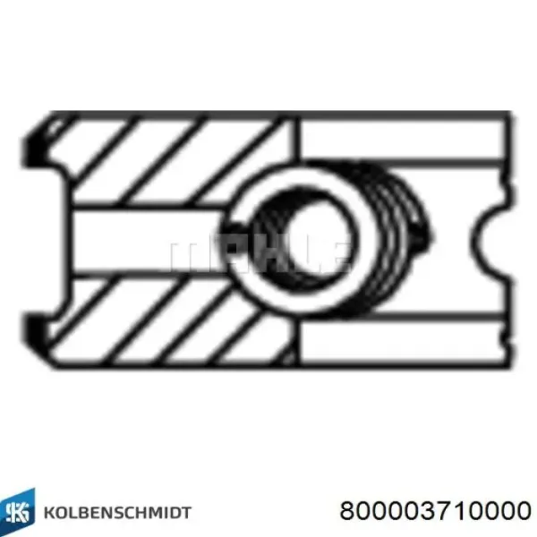 Aros de pistón para 1 cilindro, STD 800003710000 Kolbenschmidt