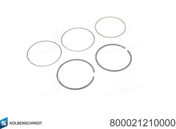 Aros de pistón para 1 cilindro, STD 800021210000 Kolbenschmidt
