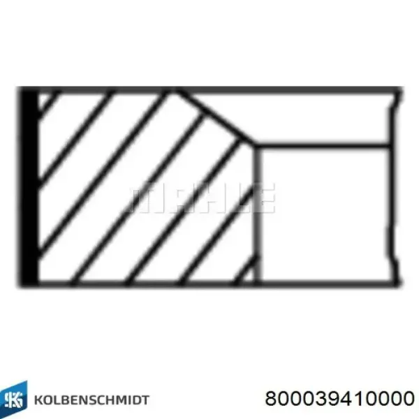 Aros de pistón para 1 cilindro, STD 800039410000 Kolbenschmidt