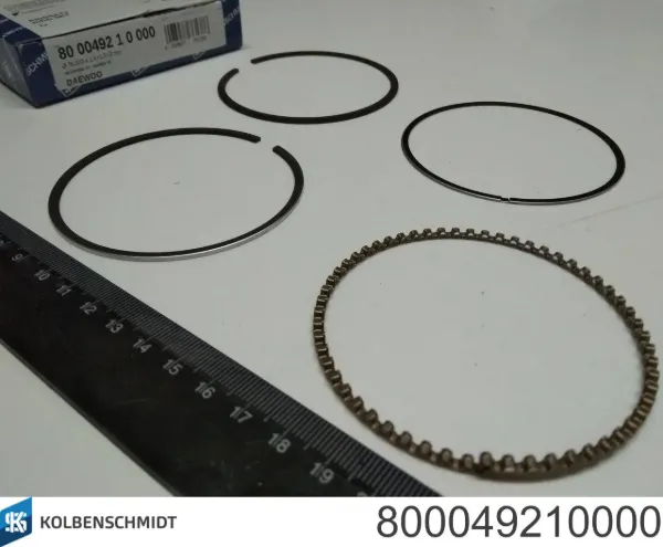 Aros de pistón para 1 cilindro, STD 800049210000 Kolbenschmidt