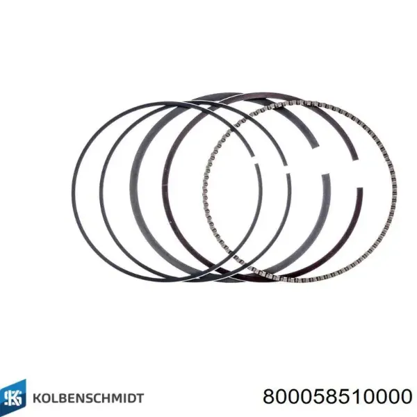 Aros de pistón para 1 cilindro, STD 800058510000 Kolbenschmidt