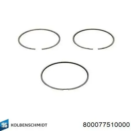 Aros de pistón para 1 cilindro, STD 800077510000 Kolbenschmidt