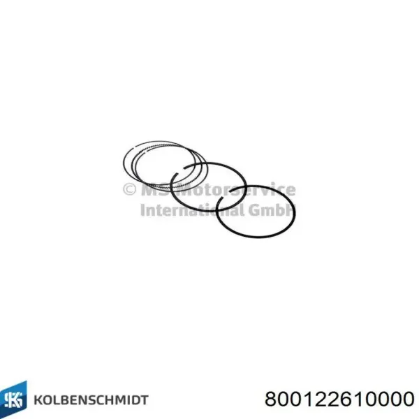 Juego de aros de pistón para compresor, 1 cilindro, STD 120021007300 NE/NPR