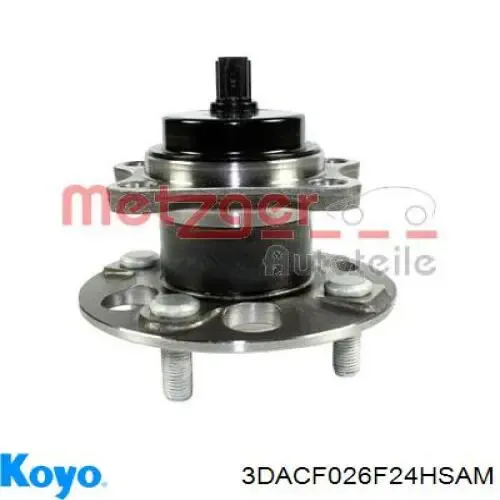 Cubo de rueda trasero 3DACF026F24HSAM Koyo