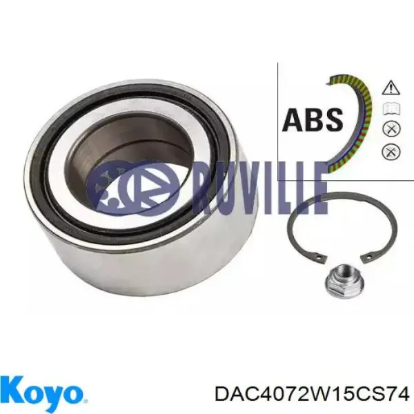 Cojinete de rueda delantero DAC4072W15CS74 Koyo
