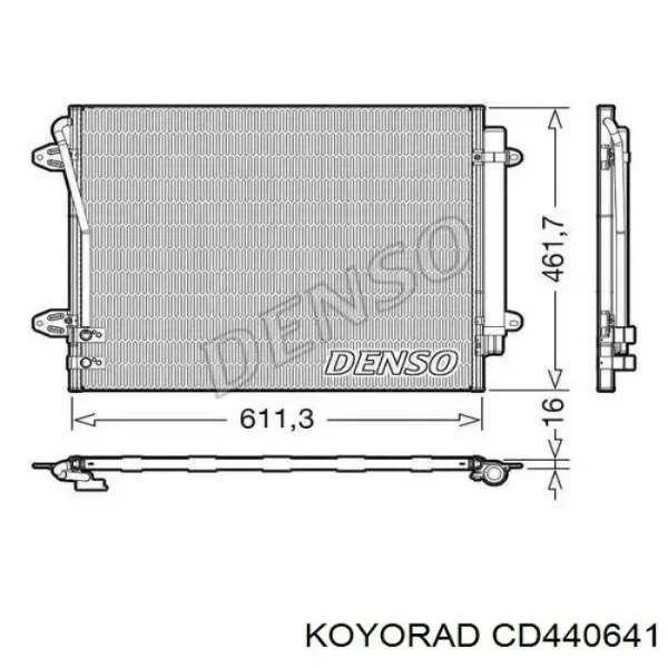 Condensador aire acondicionado CD440641 Koyorad