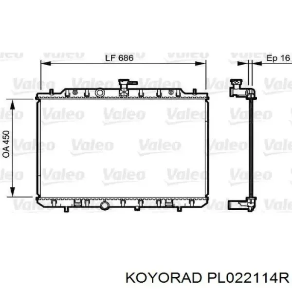Radiador PL022114R Koyorad