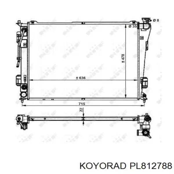 Radiador 613HNA188 TYC
