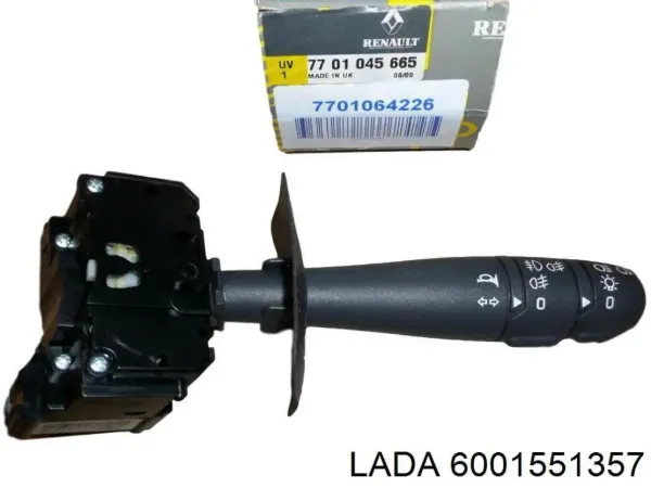 Conmutador derecho de la columna de dirección 6001551357 Lada