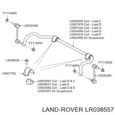 Casquillo de bieleta estabilizadora delantera LAND ROVER LR038557