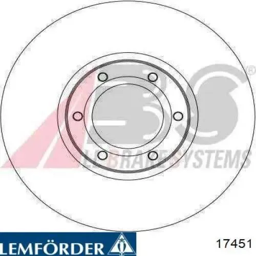 Silentblock del brazo de suspensión 17451 Lemforder