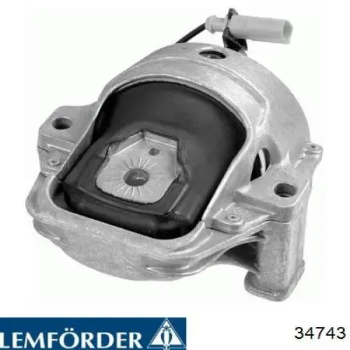 Soporte izquierdo del motor 34743 Lemforder