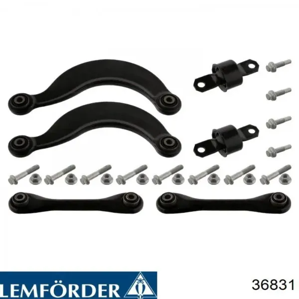 Buje delantero del brazo longitudinal trasero 36831 Lemforder