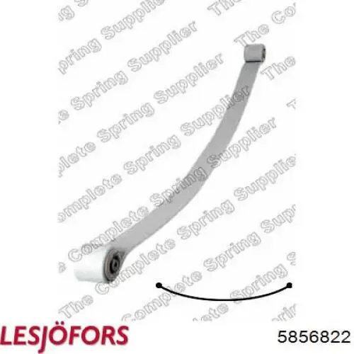 Ballesta de suspensión trasera 9063203106 Mercedes