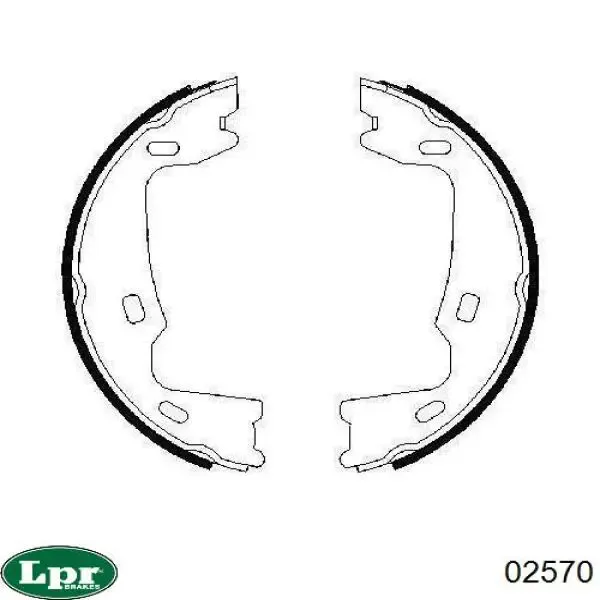 Juego de zapatas de frenos, freno de estacionamiento Opel Astra 51, 52, F35, M35