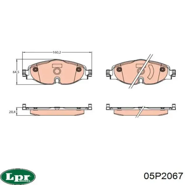Pastillas de freno delanteras Volkswagen Passat 3G2, CB2