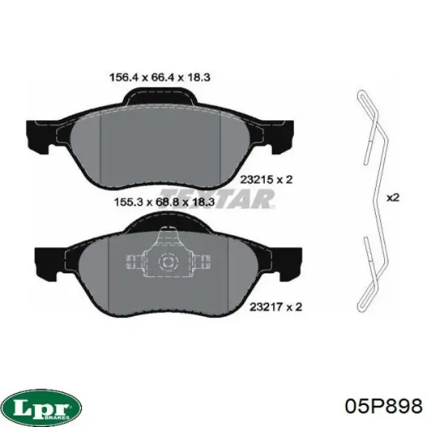 Pastillas de freno delanteras Renault Laguna 2 BG0, BG1