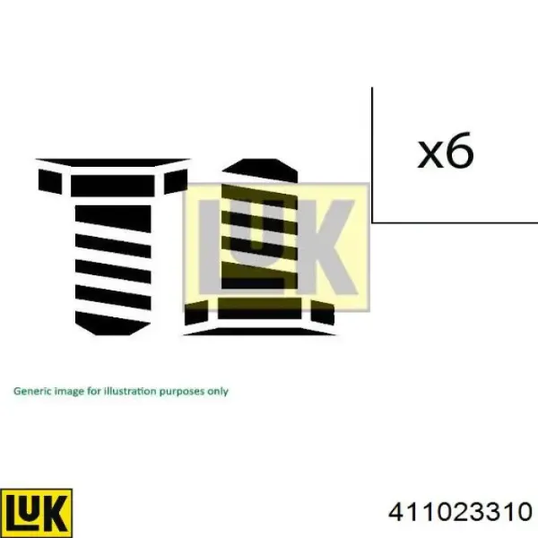 Perno de volante de inercia 411023310 LUK