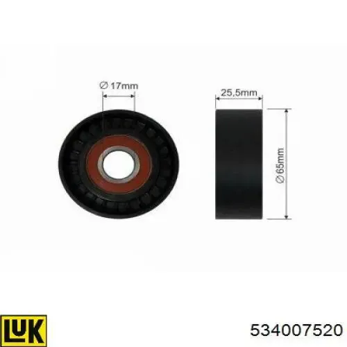 Tensor de correa poli V 534007520 LUK