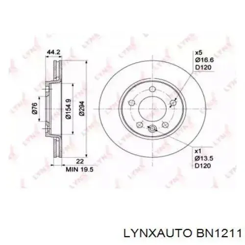 Disco de freno trasero Volkswagen Transporter 7HB, 7HJ, 7EB, 7EJ