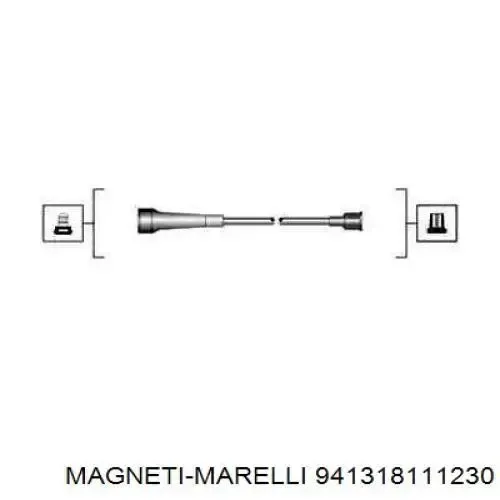 Cables de bujías 941318111230 Magneti Marelli