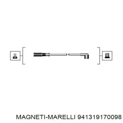 Cables de bujías 941319170098 Magneti Marelli