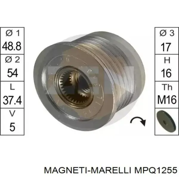 Polea inversión / guía, correa poli V MPQ1255 Magneti Marelli