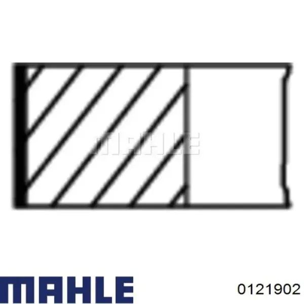 Juego de pistones para motor, primera reparación (+0,25) 0121902 Mahle Original