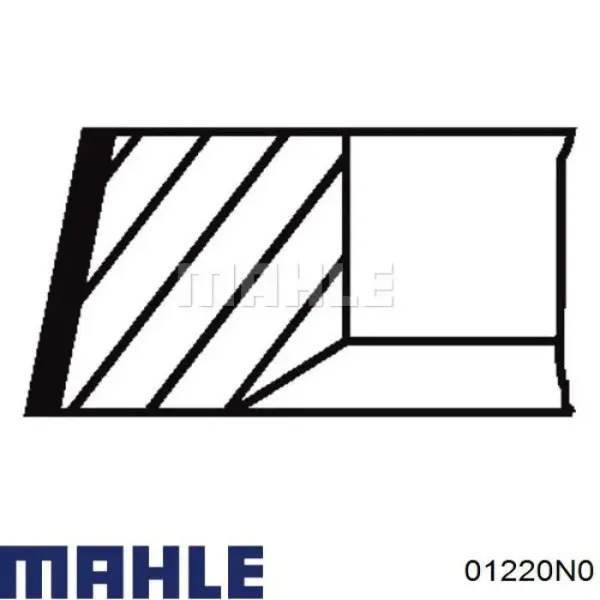 Aros de pistón para 1 cilindro, STD 01220N0 Mahle Original