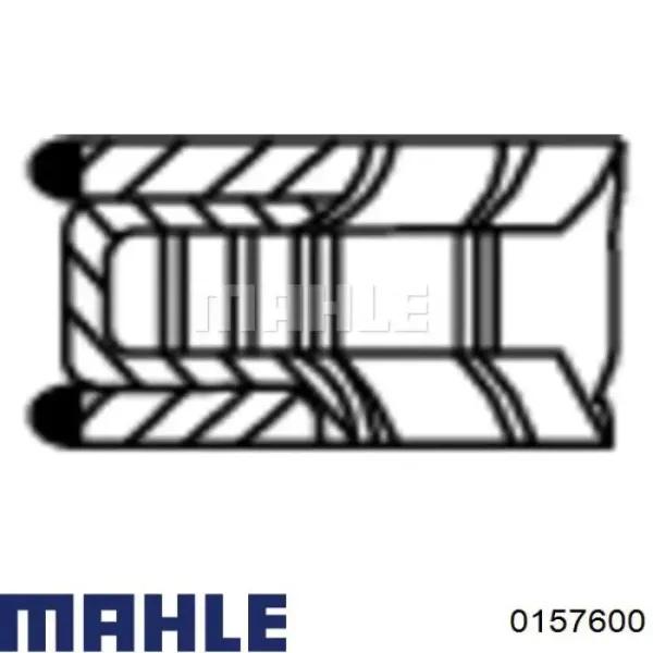 Pistón 0157600 Mahle Original