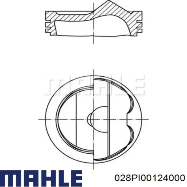 Pistón 028PI00124000 Mahle Original