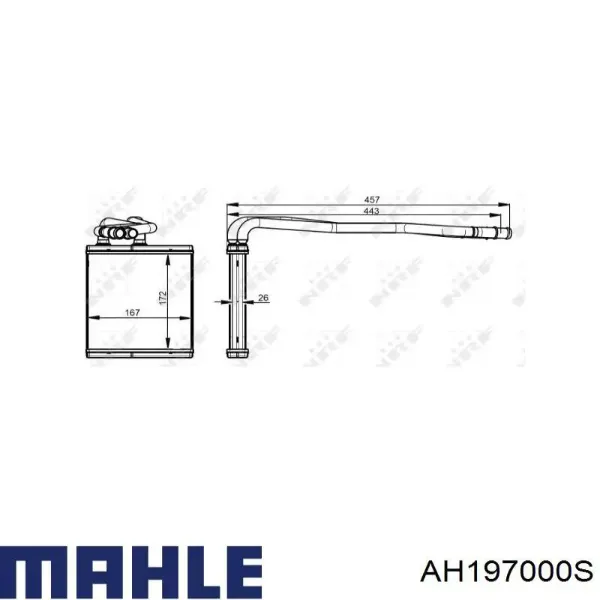 Radiador de calefacción Ford Fiesta CB1