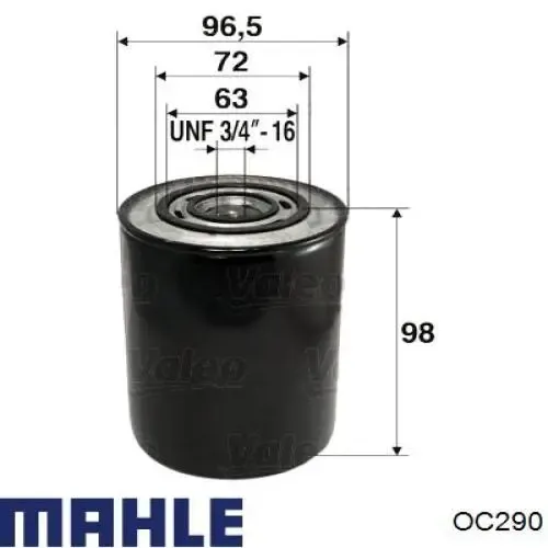 Filtro de aceite OC290 Mahle Original