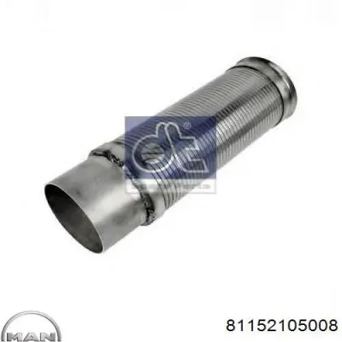 Tubo flexible de escape 81152105008 MAN