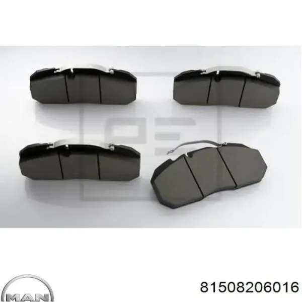 Pastillas de freno 81508206016 MAN